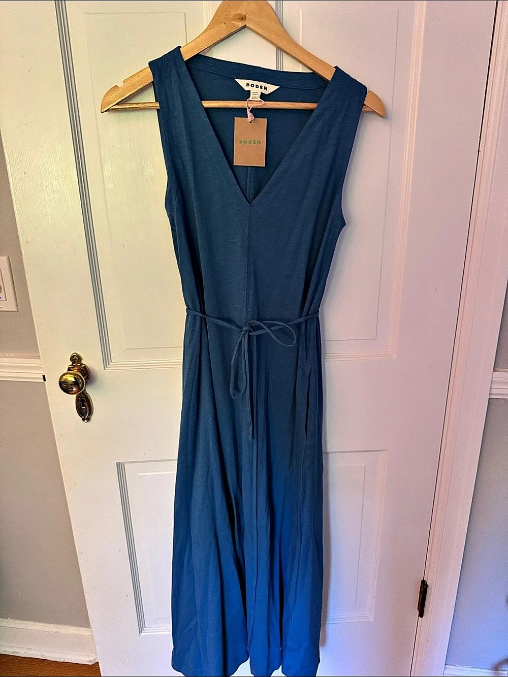 Boden Blue Maxi Dress Size Medium NWT